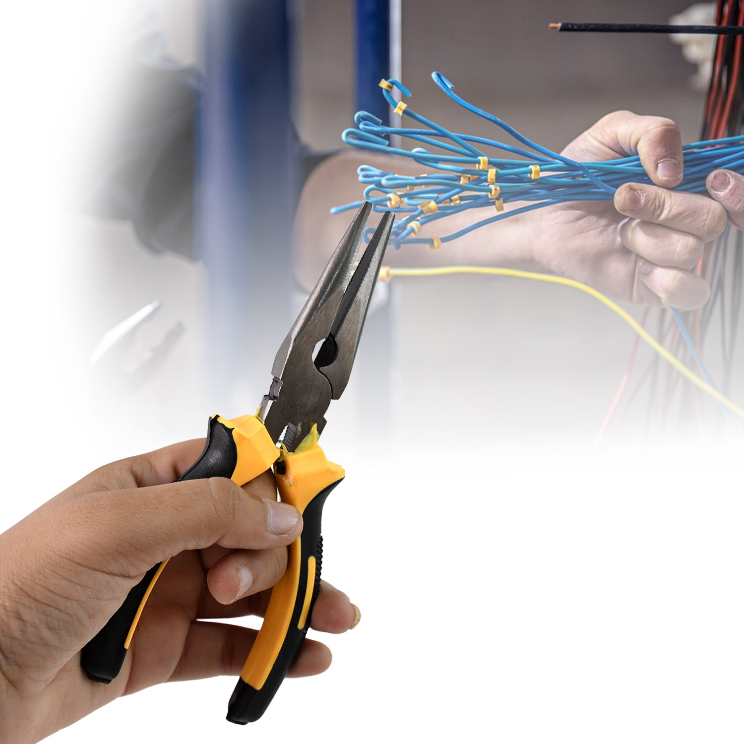 Long Nose Plier And Flat Mouth Plier Combo Tools (2 Pc Set) Long Nose Plier And Flat Mouth Plier Combo Tools (2 Pc Set)